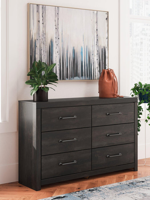Hollivern Dresser and Mirror - Furniture Bros & Mattress (Bolingbrook, IL)