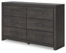Hollivern Dresser and Mirror - Furniture Bros & Mattress (Bolingbrook, IL)