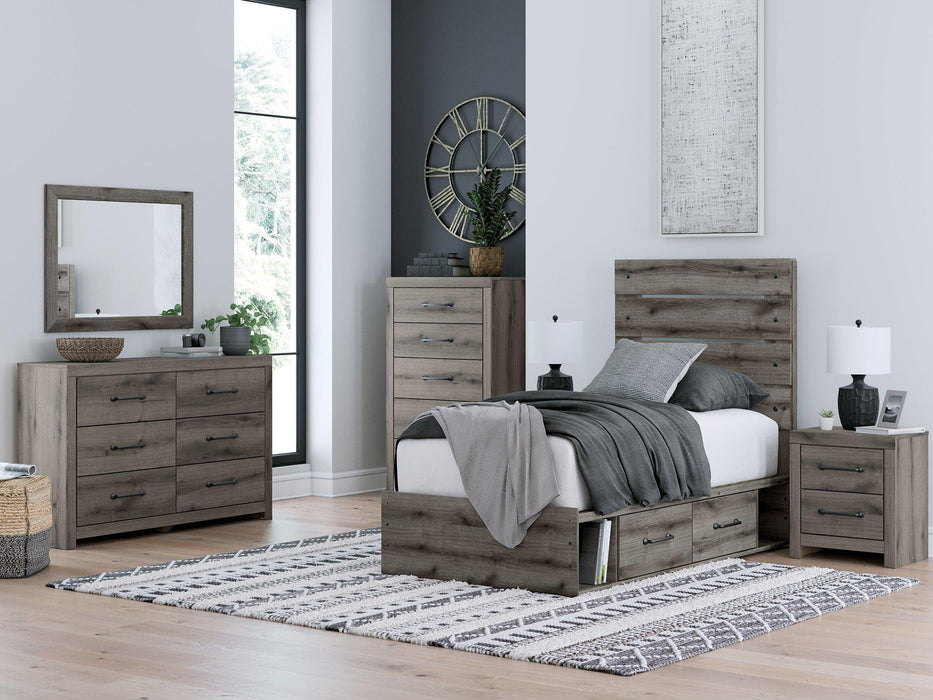 Graystorm Bed with Storage - Furniture Bros & Mattress (Bolingbrook, IL)