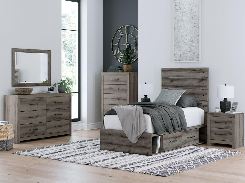 Graystorm Bed with Storage - Furniture Bros & Mattress (Bolingbrook, IL)