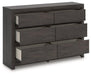 Fraluna Dresser and Mirror - Furniture Bros & Mattress (Bolingbrook, IL)