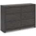 Fraluna Dresser and Mirror - Furniture Bros & Mattress (Bolingbrook, IL)