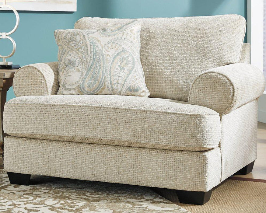 Monaghan Oversized Chair and Ottoman - Furniture Bros & Mattress (Bolingbrook, IL)