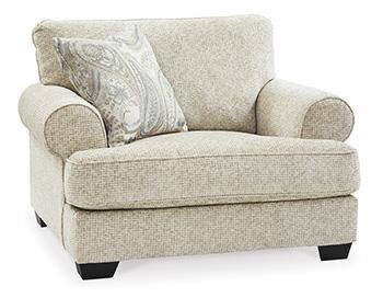 Monaghan Oversized Chair and Ottoman - Furniture Bros & Mattress (Bolingbrook, IL)