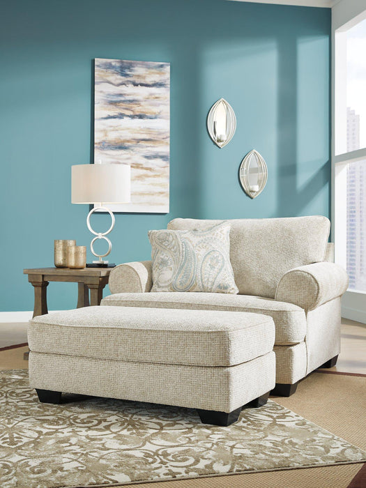 Monaghan Oversized Chair and Ottoman - Furniture Bros & Mattress (Bolingbrook, IL)