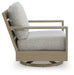 Kimpton Isle Outdoor Swivel Lounge Chair with Cushion - Furniture Bros & Mattress (Bolingbrook, IL)