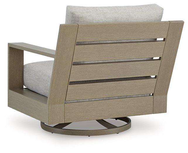 Kimpton Isle Outdoor Swivel Lounge Chair with Cushion - Furniture Bros & Mattress (Bolingbrook, IL)