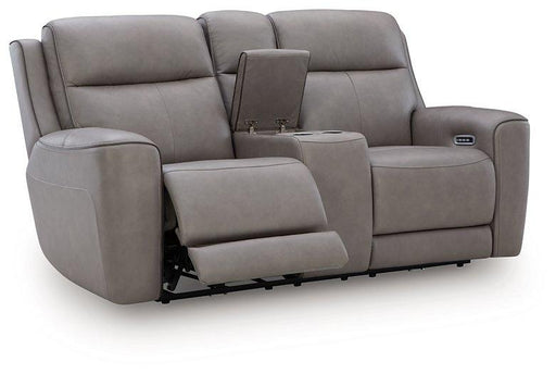 5Z-Comfort Power Reclining Loveseat with Console - Furniture Bros & Mattress (Bolingbrook, IL)