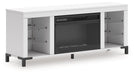 Brollevi 60" TV Stand with Electric Fireplace - Furniture Bros & Mattress (Bolingbrook, IL)
