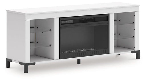 Brollevi 60" TV Stand with Electric Fireplace - Furniture Bros & Mattress (Bolingbrook, IL)