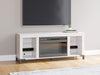 Brollevi 60" TV Stand with Electric Fireplace - Furniture Bros & Mattress (Bolingbrook, IL)