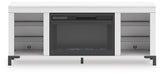 Brollevi 60" TV Stand with Electric Fireplace - Furniture Bros & Mattress (Bolingbrook, IL)