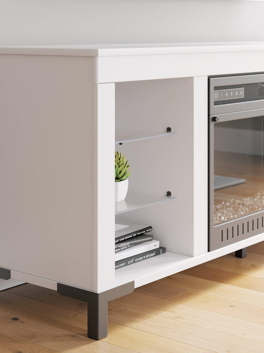 Brollevi 60" TV Stand with Electric Fireplace - Furniture Bros & Mattress (Bolingbrook, IL)