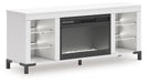 Brollevi 60" TV Stand with Electric Fireplace - Furniture Bros & Mattress (Bolingbrook, IL)