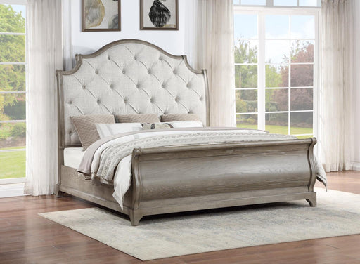 B022 Gray Bed - Furniture Bros & Mattress (Bolingbrook, IL)