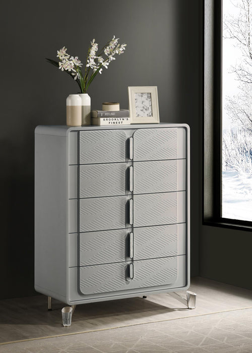 Cool Gray Night Stand