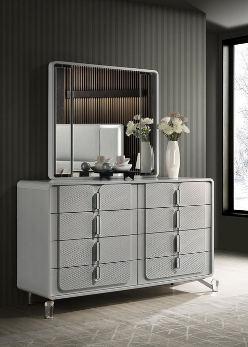 Queen Bed Frame - Dresser - Mirror - Chest - Nightstand