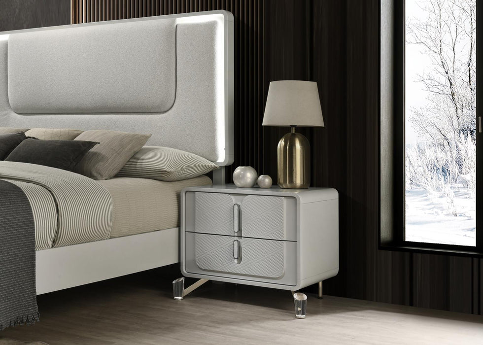 Cool Gray Queen Bed