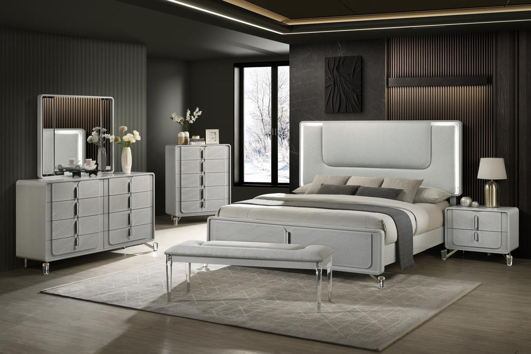 Queen Bed Frame - Dresser - Mirror - Chest - Nightstand