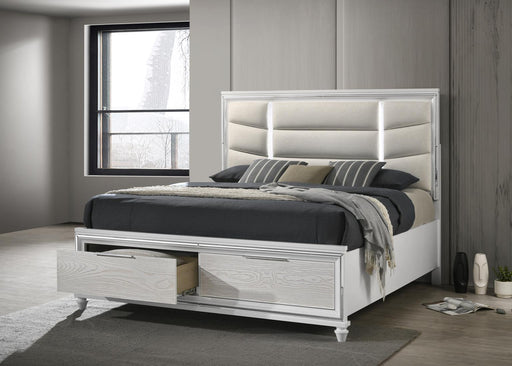 B027 Pale Almond Bed - Furniture Bros & Mattress (Bolingbrook, IL)