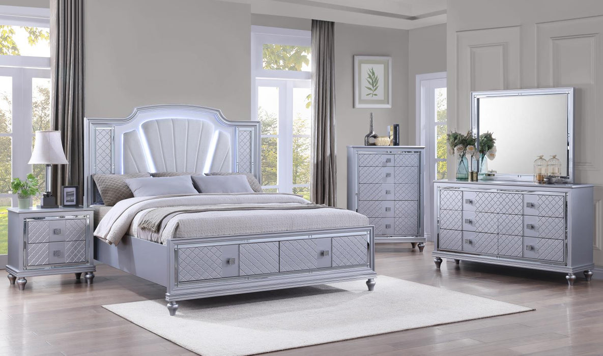 B048 Bed-Dresser-Mirror