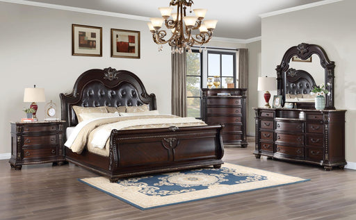B054 Bed Frame-Dresser-Mirror-Chest-Nightstand - Furniture Bros & Mattress (Bolingbrook, IL)