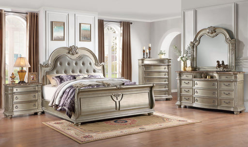 B055 Bed Frame-Dresser-Mirror-Chest-Nightstand - Furniture Bros & Mattress (Bolingbrook, IL)