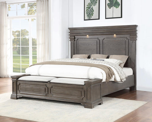 B067 Dark Gray Bed - Furniture Bros & Mattress (Bolingbrook, IL)