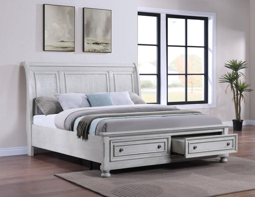 B071 White Bed - Furniture Bros & Mattress (Bolingbrook, IL)