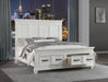 B078 White Bed - Furniture Bros & Mattress (Bolingbrook, IL)
