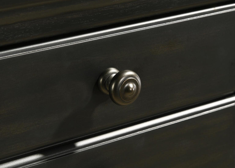Charcoal Black Queen Bed