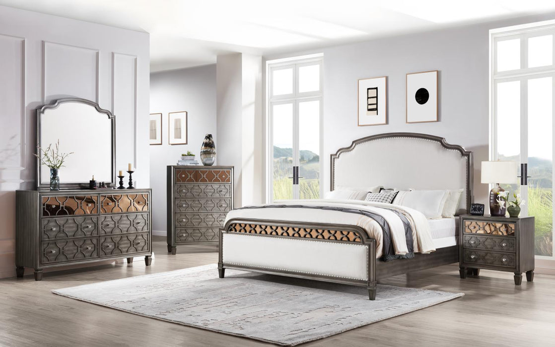 Gray Queen Bed