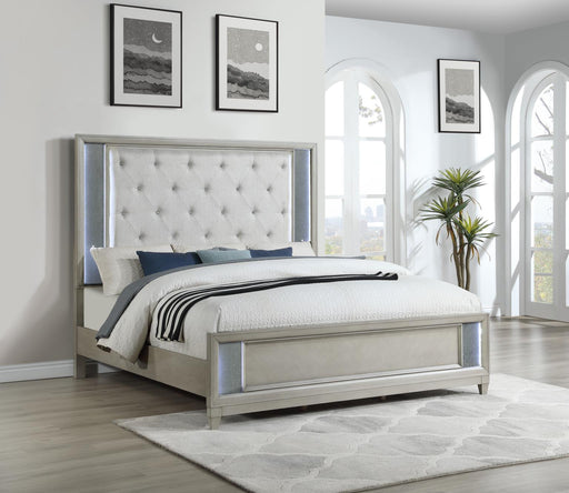 B090 Gray Bed - Furniture Bros & Mattress (Bolingbrook, IL)
