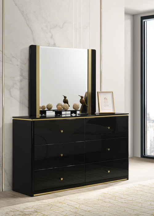 Queen Bed - Dresser - Mirror