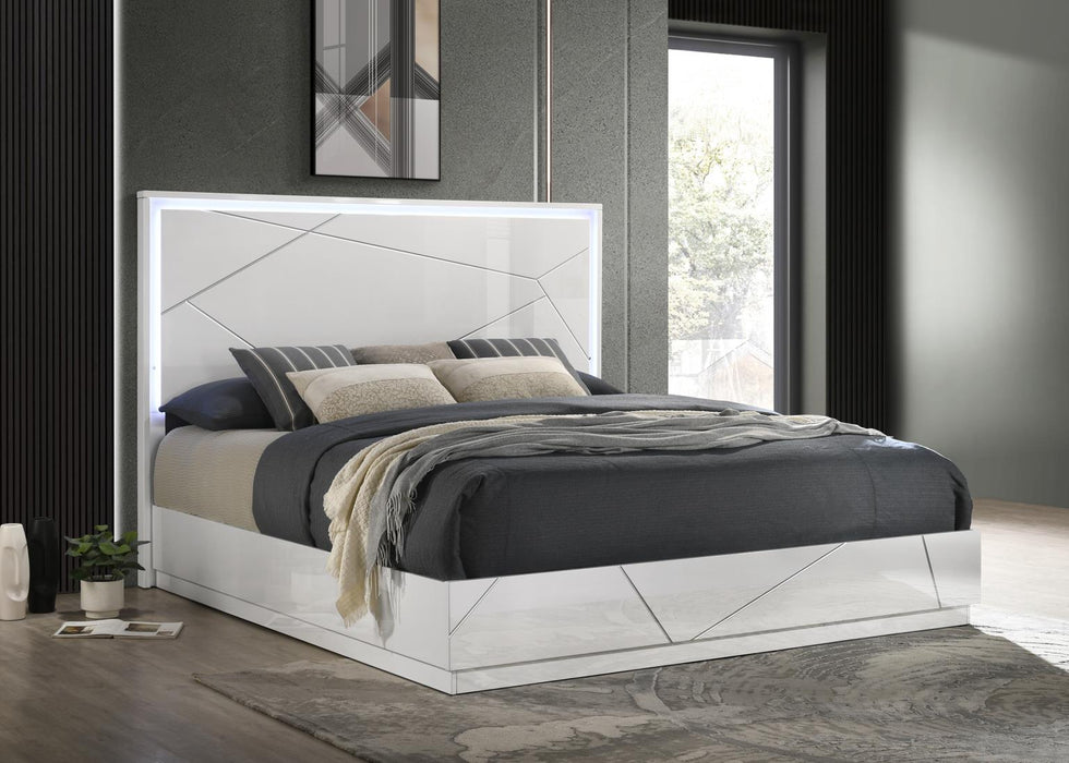 White/Gray Line Dresser