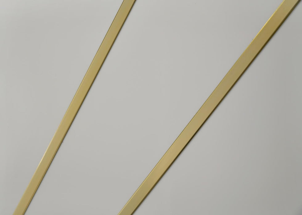 White/Gold Line Led King Bed