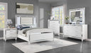 B224 New White Bed Frame-Dresser-Mirror-Chest-Nightstand - Furniture Bros & Mattress (Bolingbrook, IL)