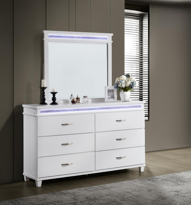 King Bed-Dresser-Mirror