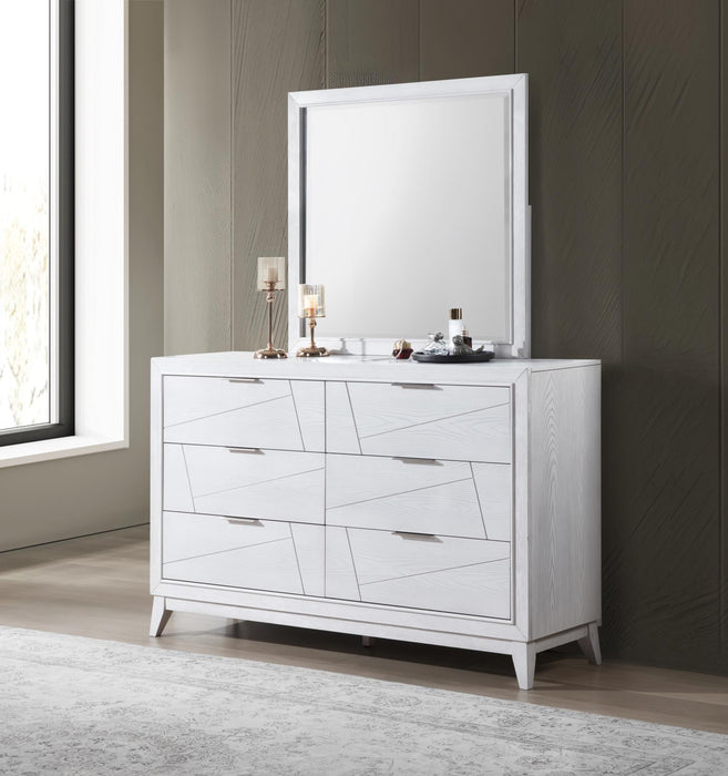 Queen Bed-Dresser-Mirror