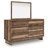 Chirason Dresser and Mirror - Furniture Bros & Mattress (Bolingbrook, IL)