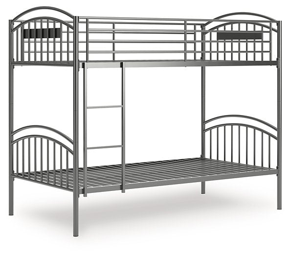 Lanceburg Bunk Bed with Ladder - Furniture Bros & Mattress (Bolingbrook, IL)