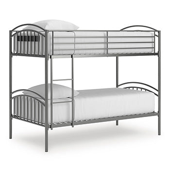 Lanceburg Bunk Bed with Ladder - Furniture Bros & Mattress (Bolingbrook, IL)