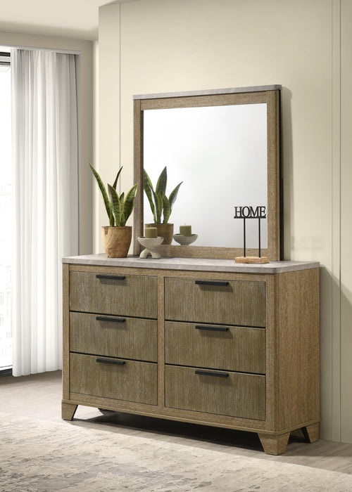 Queen Bed - Dresser - Mirror
