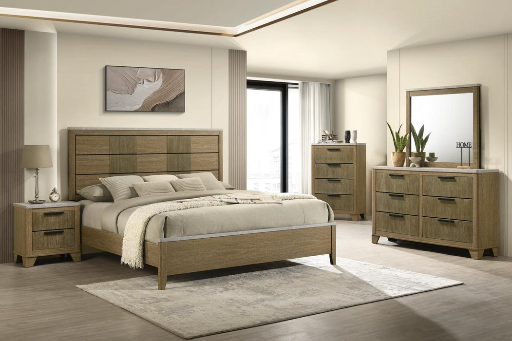 King Bed Frame - Dresser - Mirror - Chest - Nightstand