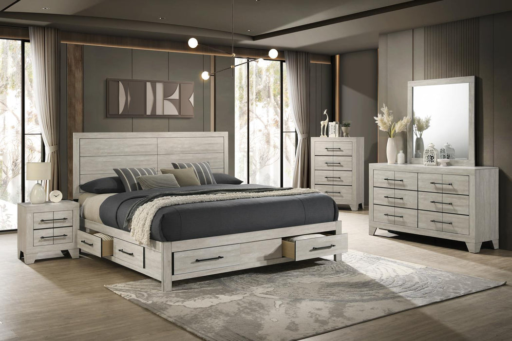 King Bed-Dresser-Mirror