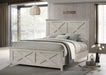 B523 White Wash Bed - Furniture Bros & Mattress (Bolingbrook, IL)