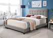 B606 Light Gray Bed - Furniture Bros & Mattress (Bolingbrook, IL)
