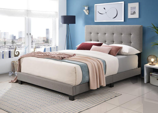 B606 Light Gray Bed - Furniture Bros & Mattress (Bolingbrook, IL)