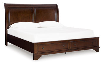 Trellington Sleigh Storage Bed - Furniture Bros & Mattress (Bolingbrook, IL)