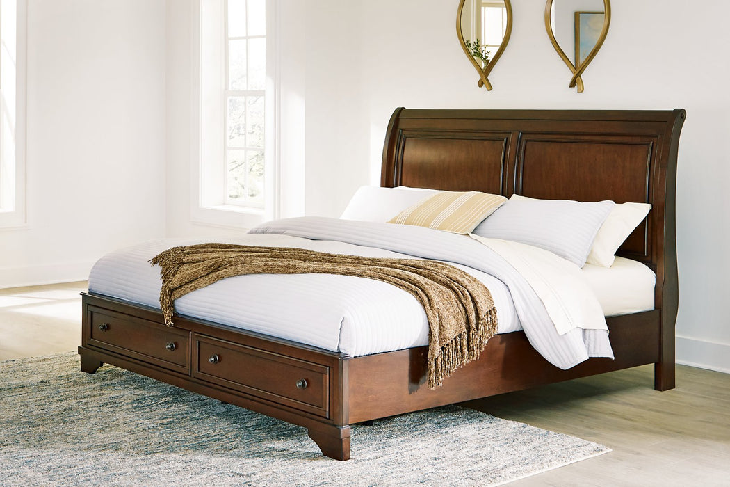Trellington Sleigh Storage Bed - Furniture Bros & Mattress (Bolingbrook, IL)
